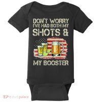 Don't Worry I've Had Both My Shots And My Booster Beer Baby Bodysuit thumb 0