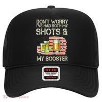 Don't Worry I've Had Both My Shots And My Booster Beer Hat thumb 0