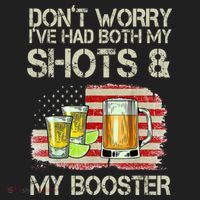 Don't Worry I've Had Both My Shots And My Booster Beer Hat thumb 2