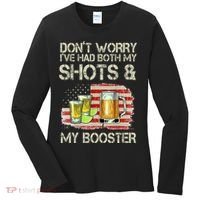 Don't Worry I've Had Both My Shots And My Booster Beer Women's Long Sleeve Shirt thumb 0