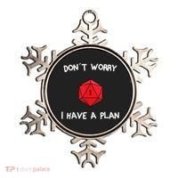 Dont Worry I Have A Plan Roleplaying Dice D20 Game Master Ornament thumb 0