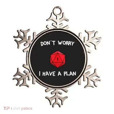 Dont Worry I Have A Plan Roleplaying Dice D20 Game Master Ornament