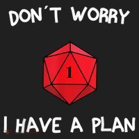 Dont Worry I Have A Plan Roleplaying Dice D20 Game Master Golf Towel thumb 3