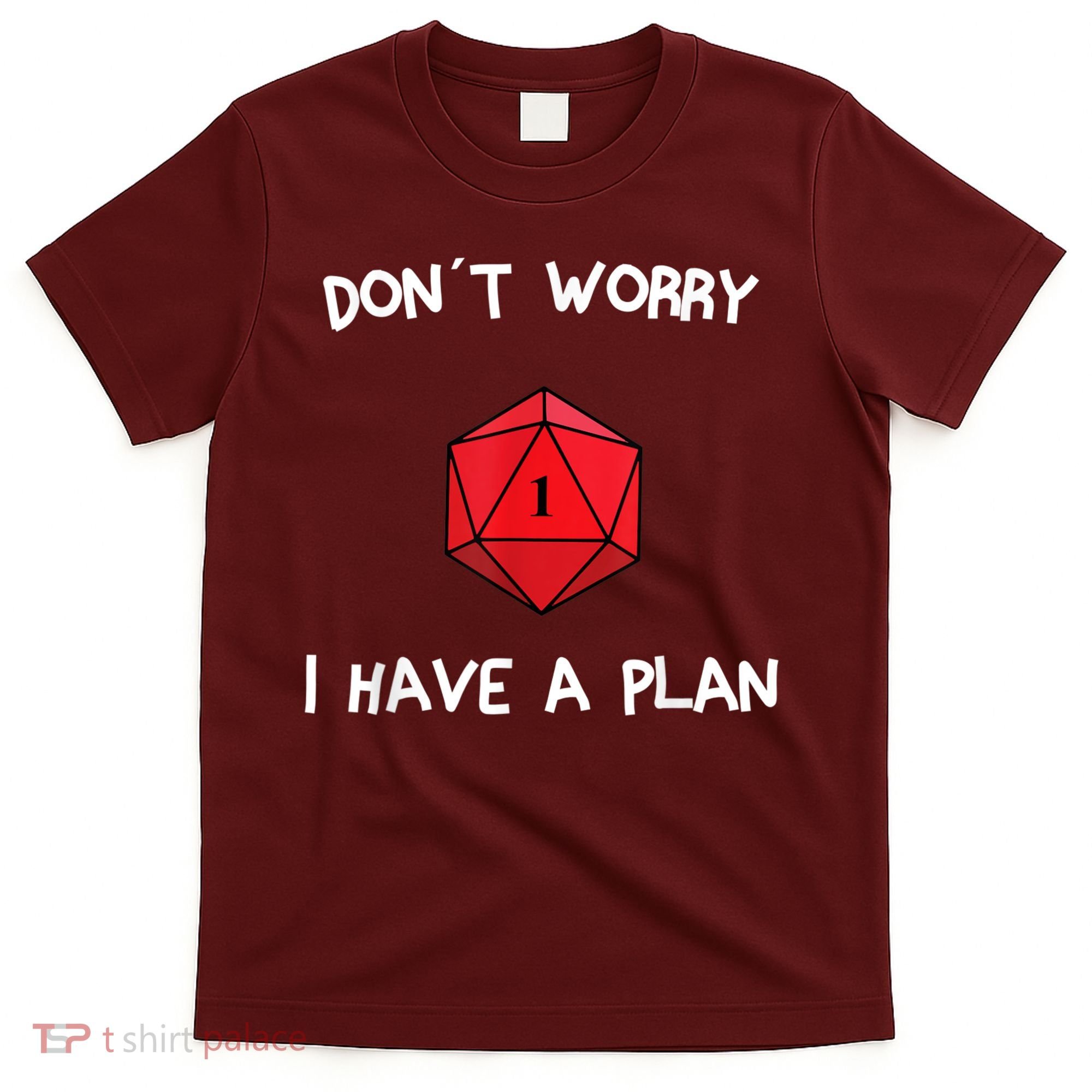 Dont Worry I Have A Plan Roleplaying Dice D20 Game Master T-Shirt