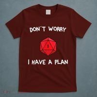Dont Worry I Have A Plan Roleplaying Dice D20 Game Master T-Shirt thumb 5