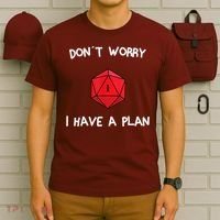 Dont Worry I Have A Plan Roleplaying Dice D20 Game Master T-Shirt thumb 6