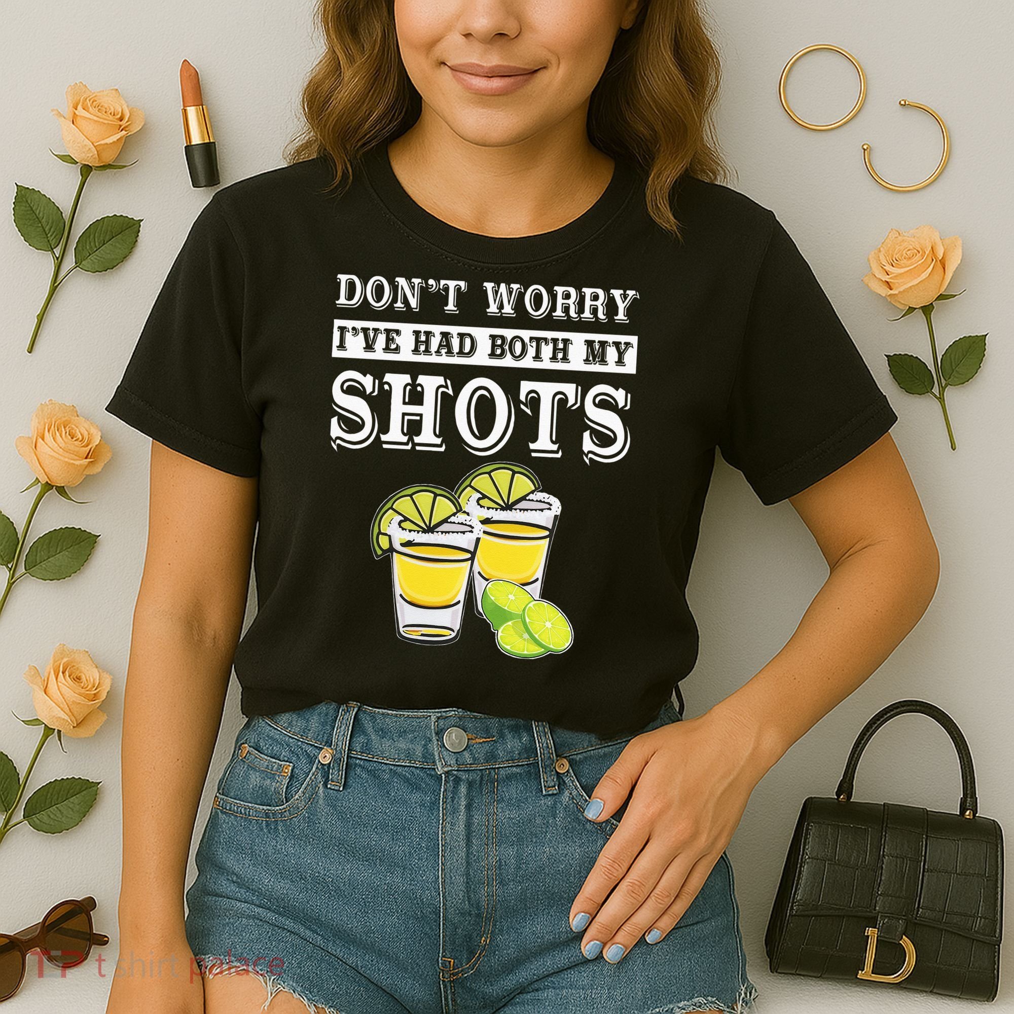 Don't worry I've had both my shots Funny Tequila Comfort Colors Boxy T-Shirt