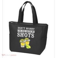 Don't worry I've had both my shots Funny Tequila Tote Bag thumb 3