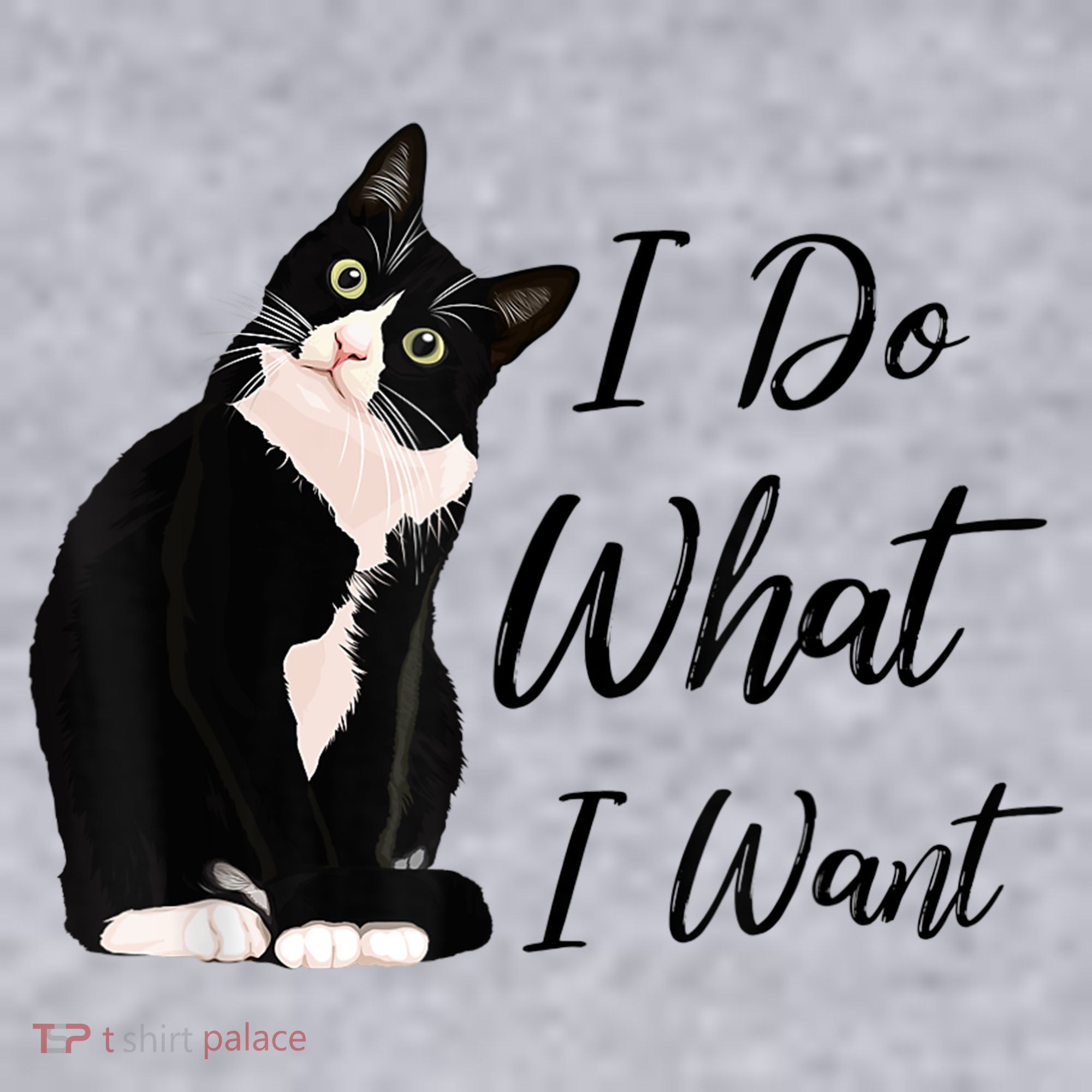 Do What I Want Tuxedo Cat Mom Cute Funny Graphic TShirt Women's Sweatshirt