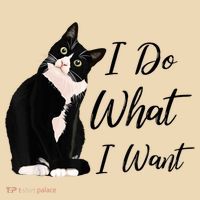 Do What I Want Tuxedo Cat Mom Cute Funny Graphic TShirt Tote Bag thumb 4