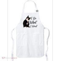 Do What I Want Tuxedo Cat Mom Cute Funny Graphic TShirt Apron thumb 0