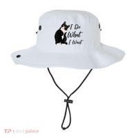 Do What I Want Tuxedo Cat Mom Cute Funny Graphic TShirt Bucket Hat thumb 0