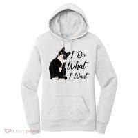 Do What I Want Tuxedo Cat Mom Cute Funny Graphic TShirt Women's Hoodie thumb 0