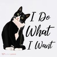 Do What I Want Tuxedo Cat Mom Cute Funny Graphic TShirt Women's Tank Top thumb 5