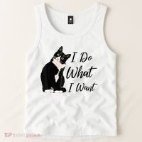 Do What I Want Tuxedo Cat Mom Cute Funny Graphic TShirt Tank Top thumb 2