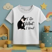 Do What I Want Tuxedo Cat Mom Cute Funny Graphic TShirt Toddler T-Shirt thumb 3