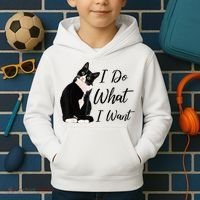 Do What I Want Tuxedo Cat Mom Cute Funny Graphic TShirt Kids Hoodie thumb 2
