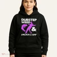 Dubstep Weed & Jacking Off Techno Rave Edm Festival Grunge Hoodie thumb 5