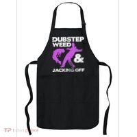 Dubstep Weed & Jacking Off Techno Rave Edm Festival Grunge Apron thumb 0