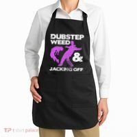 Dubstep Weed & Jacking Off Techno Rave Edm Festival Grunge Apron thumb 2