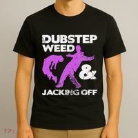 Dubstep Weed & Jacking Off Techno Rave Edm Festival Grunge T-Shirt thumb 3