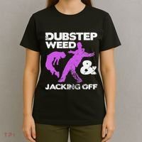 Dubstep Weed & Jacking Off Techno Rave Edm Festival Grunge T-Shirt thumb 4