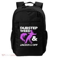 Dubstep Weed & Jacking Off Techno Rave Edm Festival Grunge Backpack thumb 0