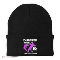 Dubstep Weed & Jacking Off Techno Rave Edm Festival Grunge Beanie thumb 0
