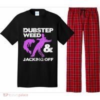 Dubstep Weed & Jacking Off Techno Rave Edm Festival Grunge Pajama Set thumb 0