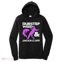 Dubstep Weed & Jacking Off Techno Rave Edm Festival Grunge Women's Hoodie thumb 0