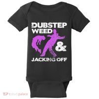 Dubstep Weed & Jacking Off Techno Rave Edm Festival Grunge Baby Bodysuit thumb 0