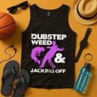Dubstep Weed & Jacking Off Techno Rave Edm Festival Grunge Tank Top thumb 4