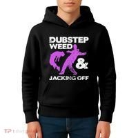 Dubstep Weed & Jacking Off Techno Rave Edm Festival Grunge Kids Hoodie thumb 4