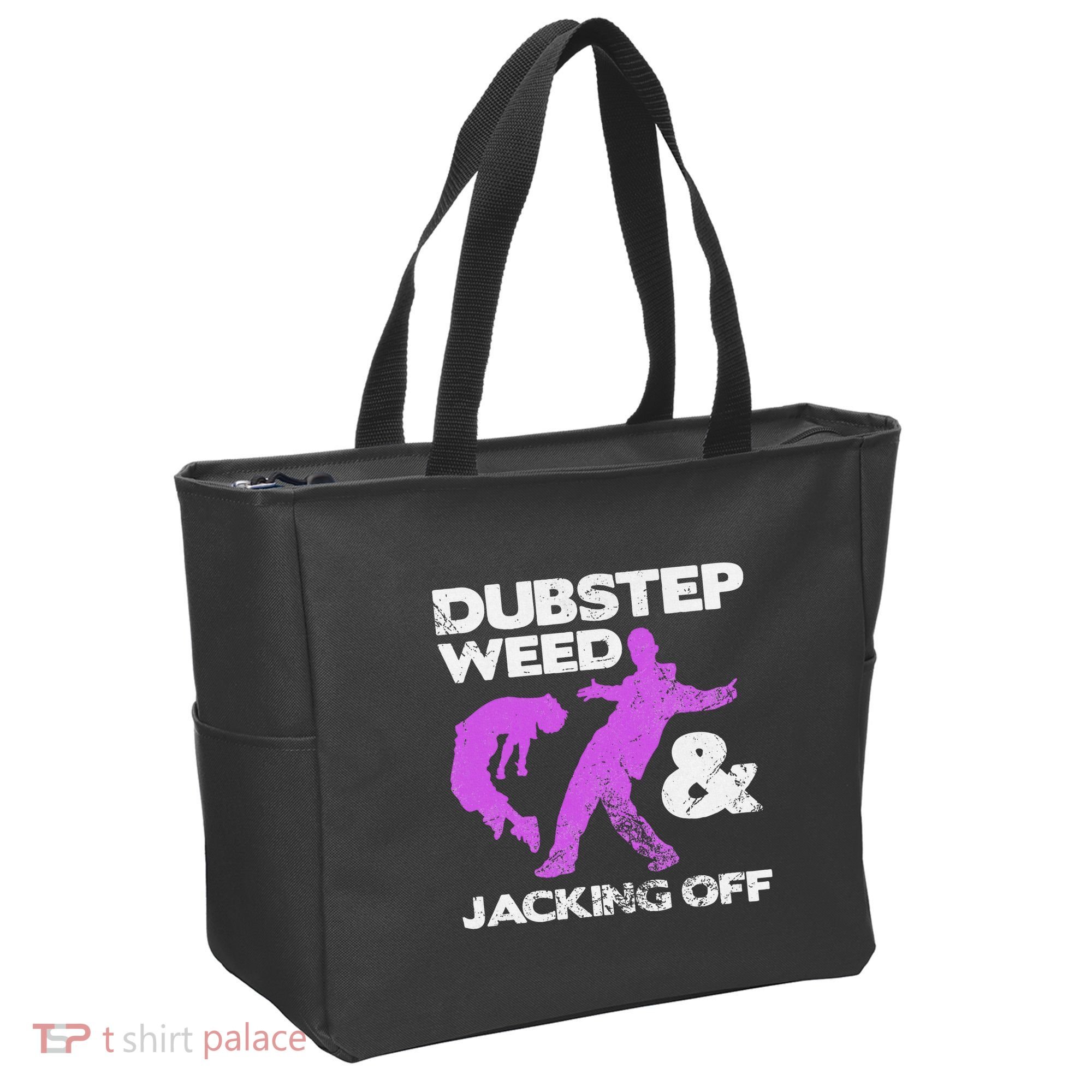 Dubstep Weed & Jacking Off Techno Rave Edm Festival Grunge Tote Bag