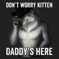 DonT Worry Kitten DaddyS Here Women's Sweatshirt thumb 2
