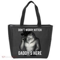 DonT Worry Kitten DaddyS Here Tote Bag thumb 0