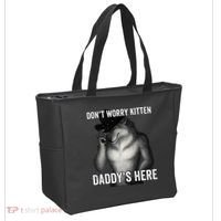DonT Worry Kitten DaddyS Here Tote Bag thumb 2