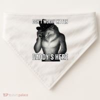DonT Worry Kitten DaddyS Here USA-Made Doggie Bandana thumb 0