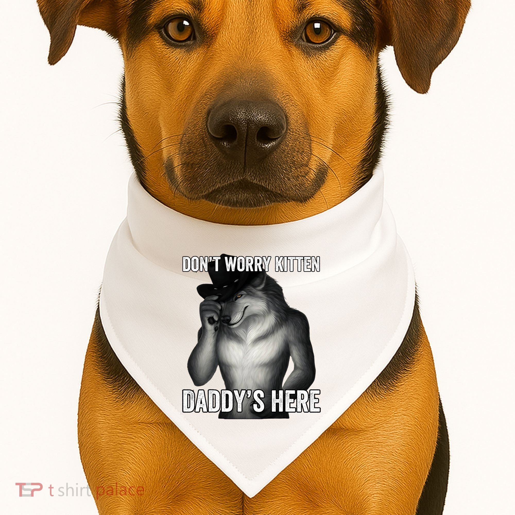 DonT Worry Kitten DaddyS Here USA-Made Doggie Bandana