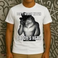 DonT Worry Kitten DaddyS Here T-Shirt thumb 3