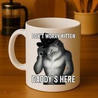 DonT Worry Kitten DaddyS Here Coffee Mug thumb 4