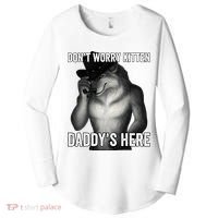 DonT Worry Kitten DaddyS Here Women's Perfect Tri Tunic Long Sleeve Shirt thumb 0