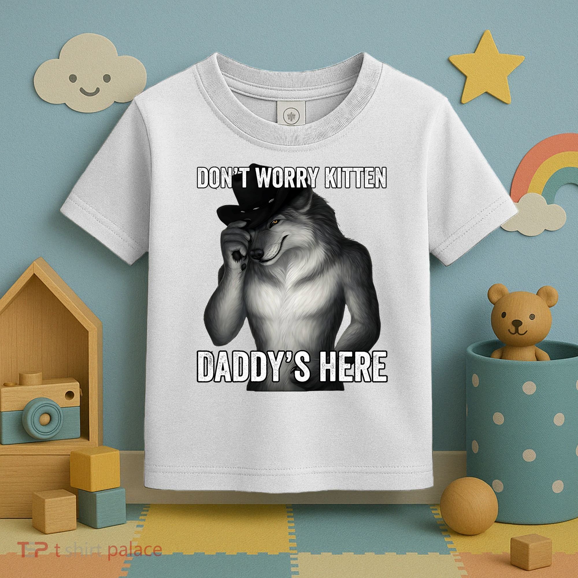 DonT Worry Kitten DaddyS Here Toddler T-Shirt