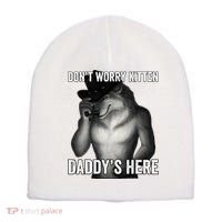 DonT Worry Kitten DaddyS Here Short Acrylic Beanie thumb 0