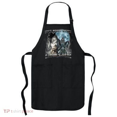 Don't Worry Kitten Daddy's Here Alpha Wolf Apron