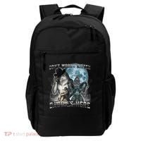 Don't Worry Kitten Daddy's Here Alpha Wolf Backpack thumb 0