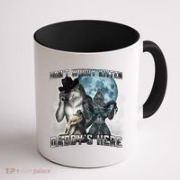 Don't Worry Kitten Daddy's Here Alpha Wolf Coffee Mug thumb 1