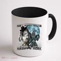 Don't Worry Kitten Daddy's Here Alpha Wolf Coffee Mug thumb 1