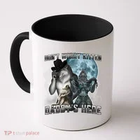Don't Worry Kitten Daddy's Here Alpha Wolf Coffee Mug thumb 0