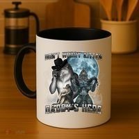 Don't Worry Kitten Daddy's Here Alpha Wolf Coffee Mug thumb 4